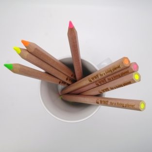 Maxi-colouring pencil fluo 18 cm